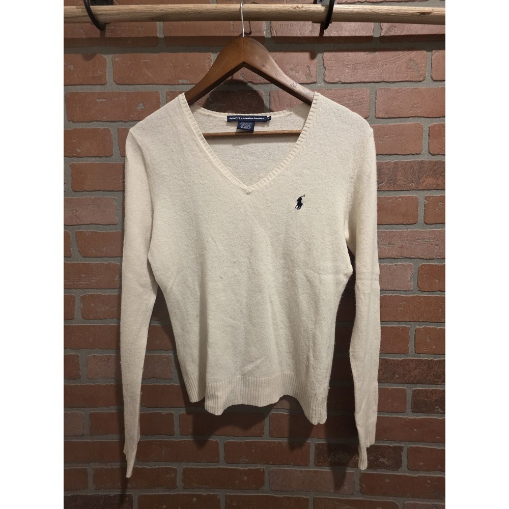 Ralph‎ Lauren Sport  Long Sleeve V-Neck Large Wool Cashmere Nylon Vicose Sku30